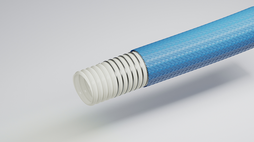 Product picture for RESISTOFLEX® CWPB-W, Natural Liner, Vac Wire, Crimp Fittings