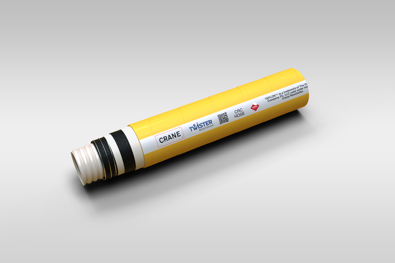 Product picture for RESISTOFLEX® CRC-W, Schlauchliner in Naturfarbe, Pressanschlüsse